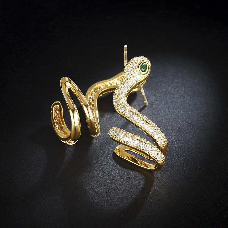 Одиночная распродажа серьги гвоздики двойного назначения с золотым и серебряным