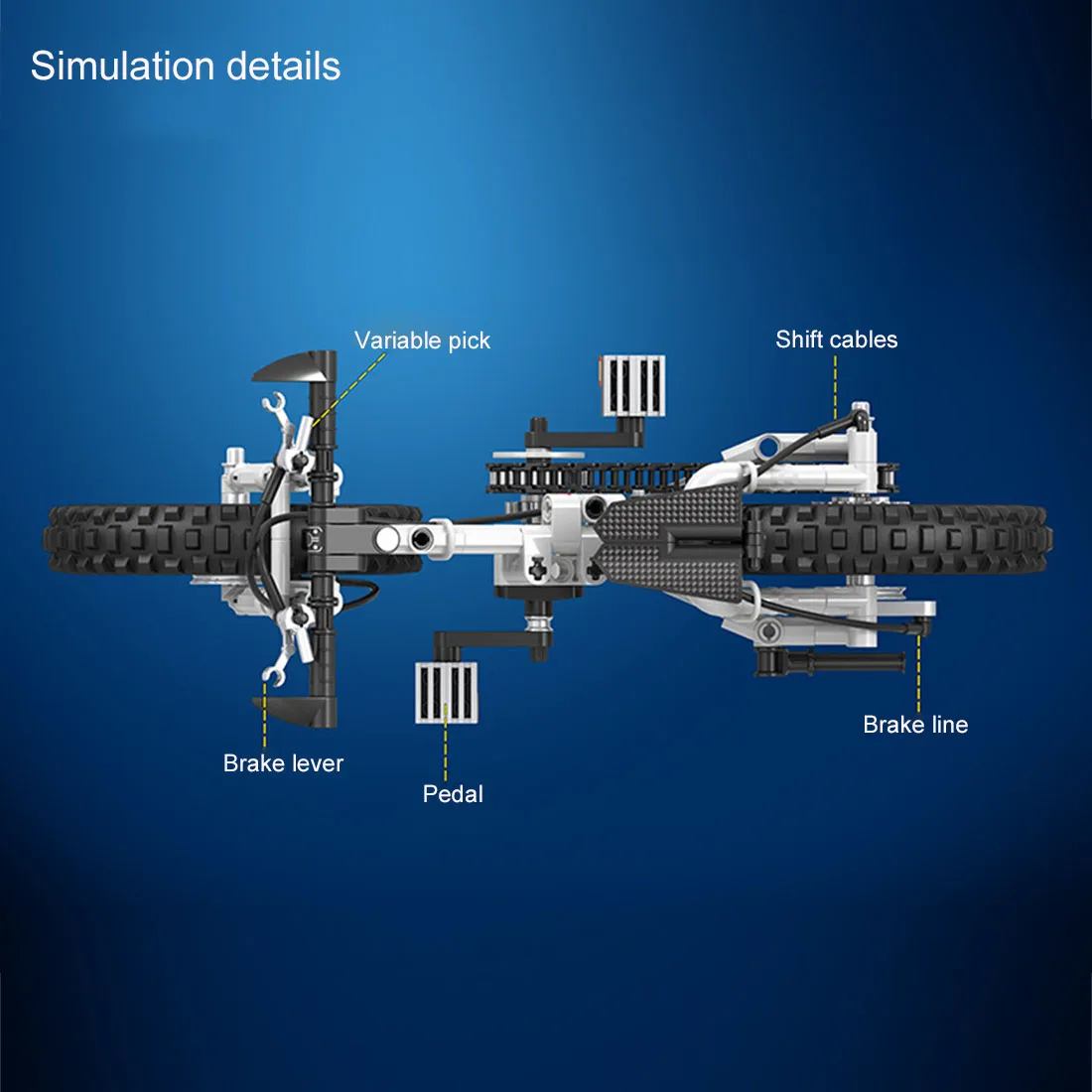 

242Pcs 1:6 high-tech Folding Bike Bricks Toys DIY Construction Bicycle Educational Building Blocks Toys Assembly Toy Boys Gift
