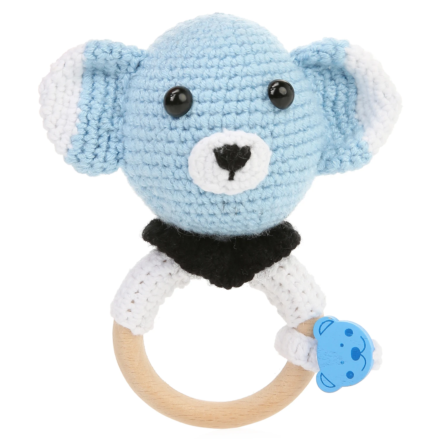 

Детская слюда, милая Первая игрушка-медведь, прорезыватель, погремушка, Органическая амигурими, 14 см