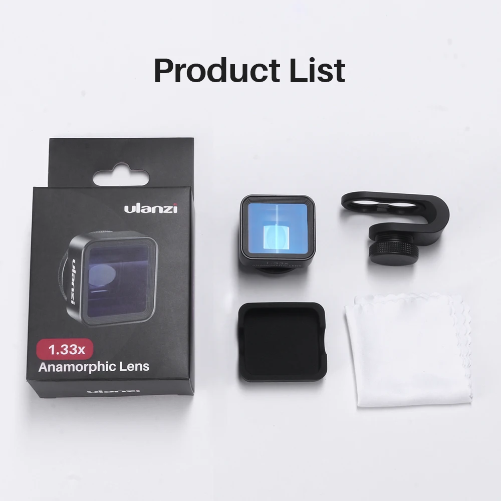 Анаморфные линзы ULANZI для телефона с широким экраном 1 33x iPhone 7 8 plus Samsung S8 S9 S10 Plus