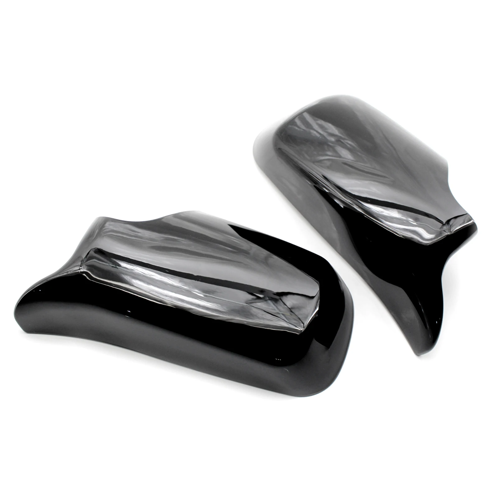 

1 pair Auto Side Door Mirror Cover Cap L&R Wing Door Rearview Mirror Covers Replacement for BMW E46 1998-2005 Car Accessories
