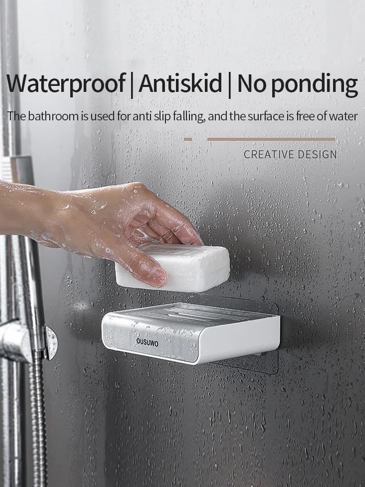 Мыльница присоска настенная креативная сливная стойка для дома столешница
