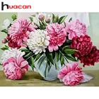 Huacan алмазные картины цветы картина стразами алмазная вышивка пионы мозаика декор для дома подарок ручной работы