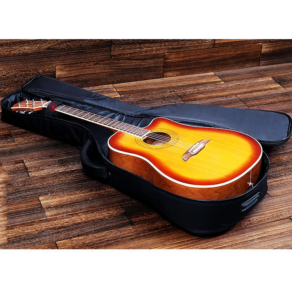 Высокое качество 40/41 дюймов утолщенные плечи чехол для акустической гитары