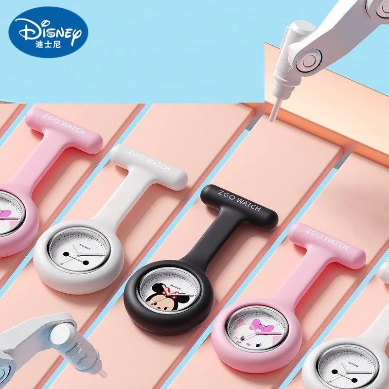Оригинальные Модные карманные наручные часы Disney силиконовые медсестры брошь