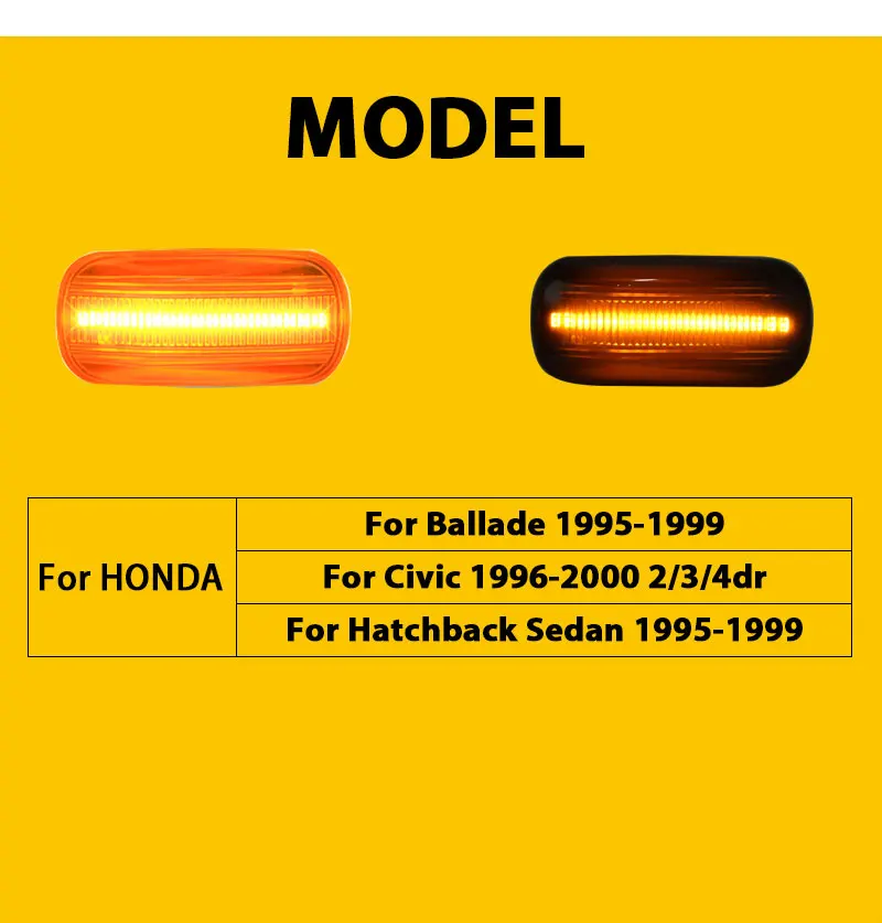 QCDIN для HONDA Ballade 1995-1999 боковой габаритный фсветильник рь указатель поворота