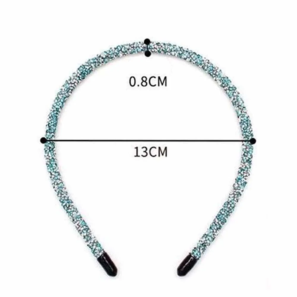 

4 Colors Fashion Korea Style Shiny Crystal Soft Headband for Women Girl Rhinestone Headband Hair Accessories Simple Headwear
