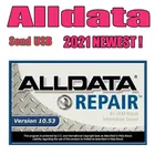Новинка 2021, программное обеспечение для ремонта автомобилей Alldata 10,53 в, программное обеспечение для всех данных автомобиля с технической поддержкой автомобилей и грузовиков, отправка Udisk
