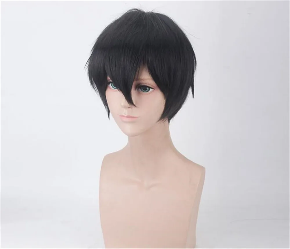 Аниме ангелы смерти косплей парик синтетический черный мужской волос Зак Айзек