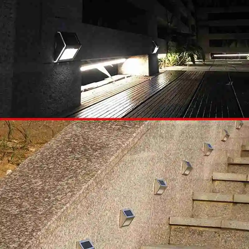 

Super Bright Solar Powered Door Fence Wall Lights Led Outdoor Garden Lighting