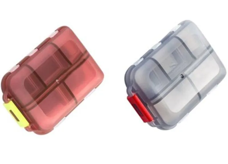 Двойной хранения Чехол Контейнер таблетки диспенсер для таблеток Еженедельные