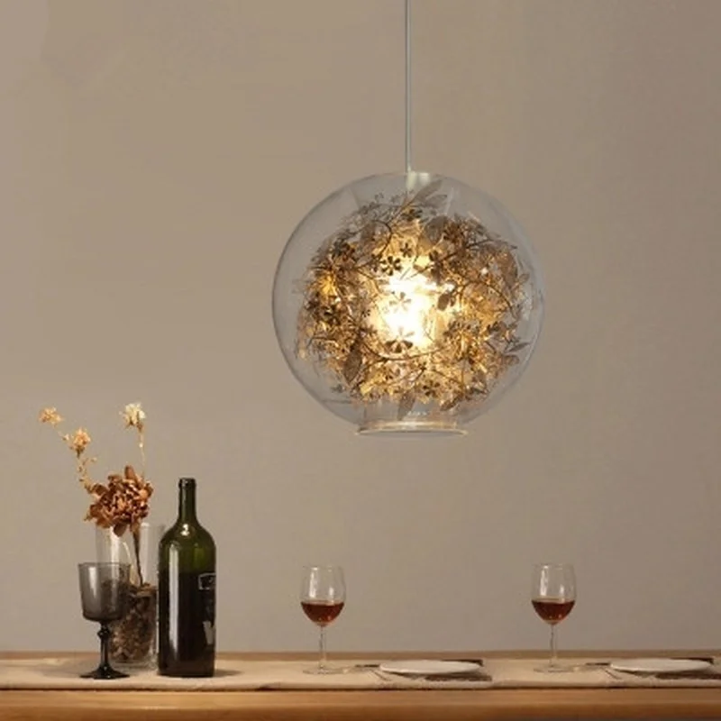 Artecnica Tangle Globe Led Pendant Light Lustre Glass Fish Tank Steel Flower Lamp Indoor Hanglamp Lampara Fixtures | Лампы и освещение