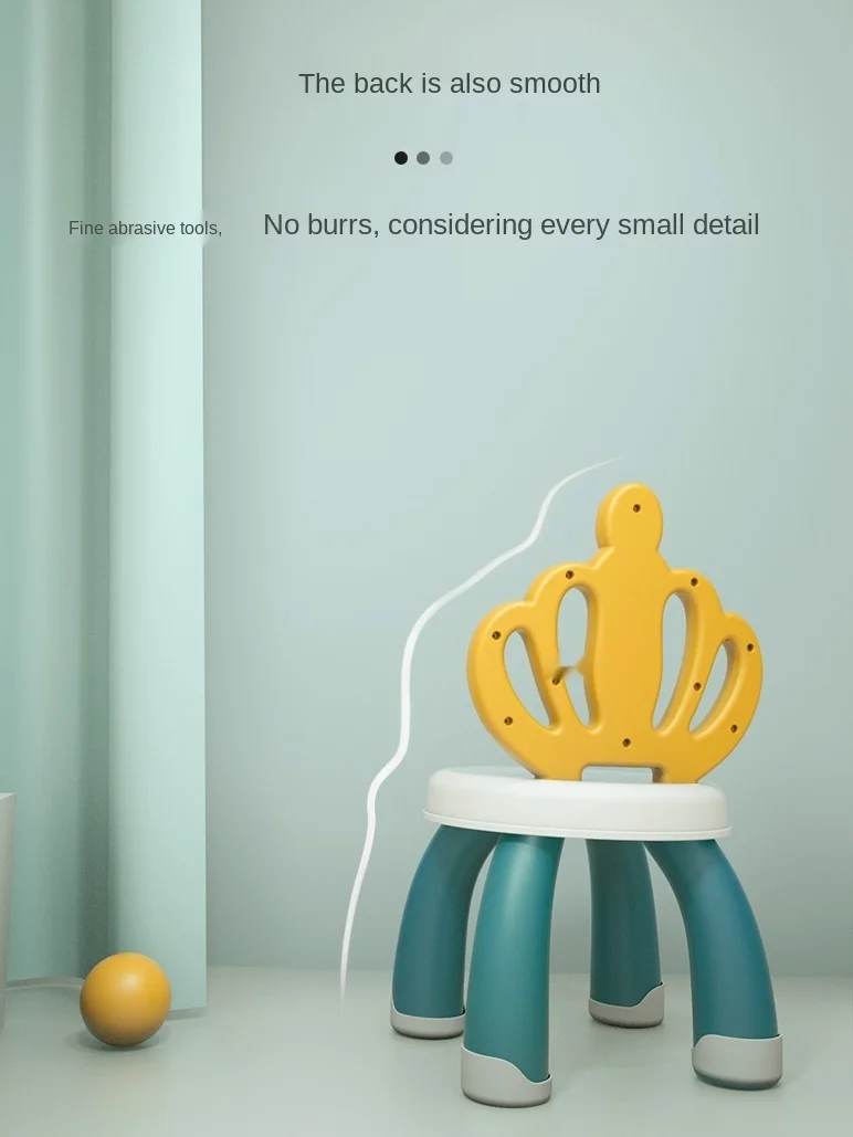 

Children's stools and chairs plastic thickened baby cartoon dining chairs in infant gardens, anti-slip home small benches.
