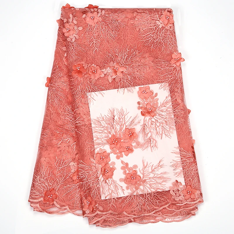2019 новое французское 3D Африканское кружевное полотно много высокого качества
