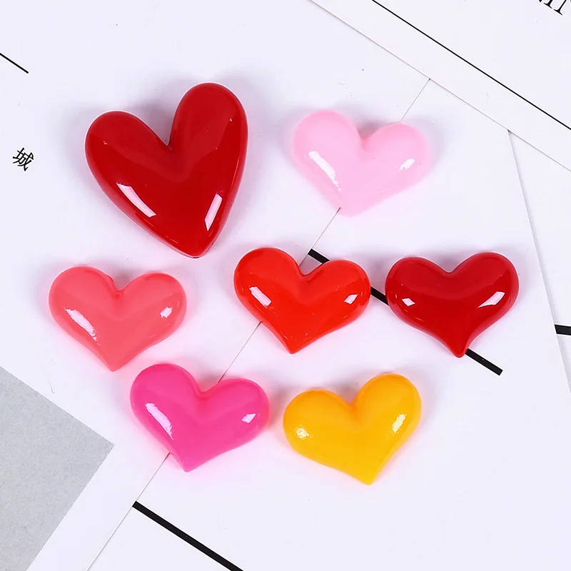Имитация в форме сердца полимерная глина Лизун подвески для слайма Набор