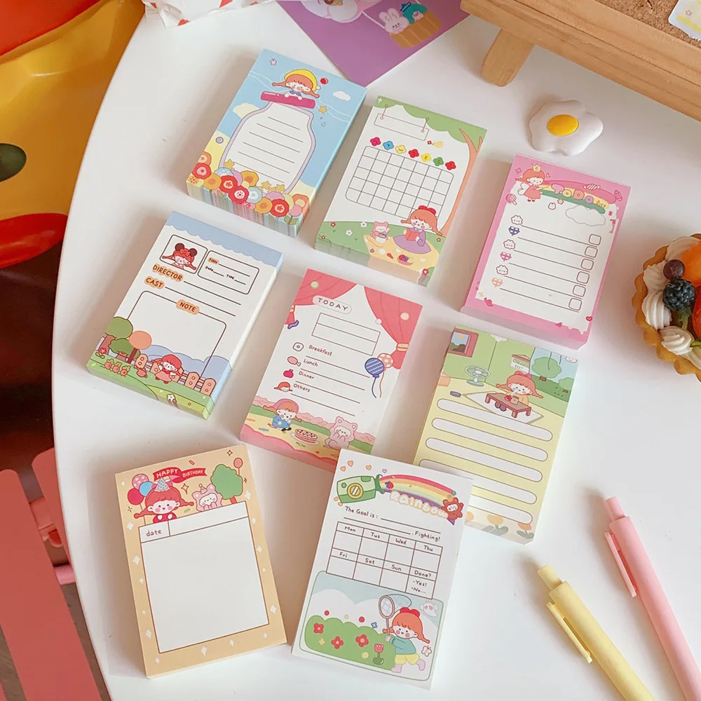 

Новое поступление, 100 листов, милые блокноты, бумага для заметок, ежедневный контрольный лист, ежедневник, блокнот, лария, офисные и школьные ...