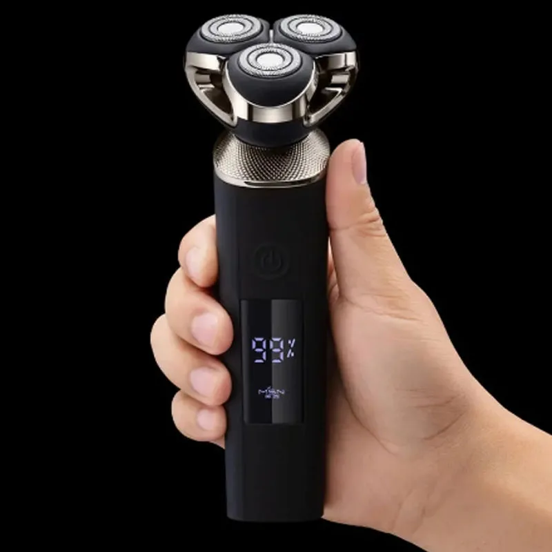 Беспроводная умная электробритва Youpin MSN M3 LED экран водонепроницаемая для сухого и