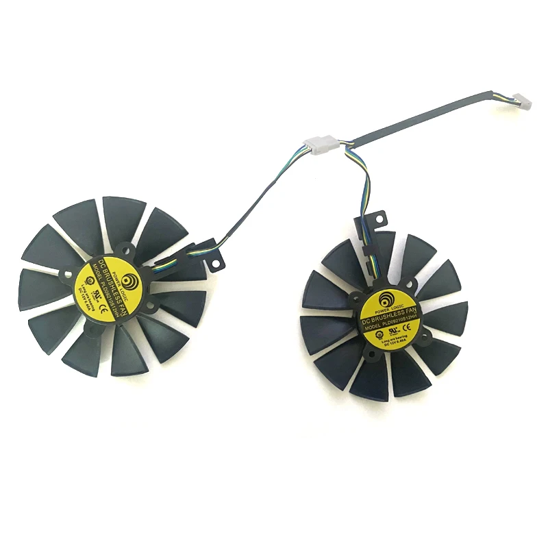 

Вентылятар кулера 87 мм для ASUS GTX1060 1070 Ti RX 470 570 580 Графічная карта Everflow T129215SU PLD09210S12HH 28-мм вентылята