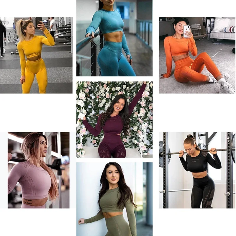 Женский спортивный укороченный топ спортивная блузка для йоги рубашки с