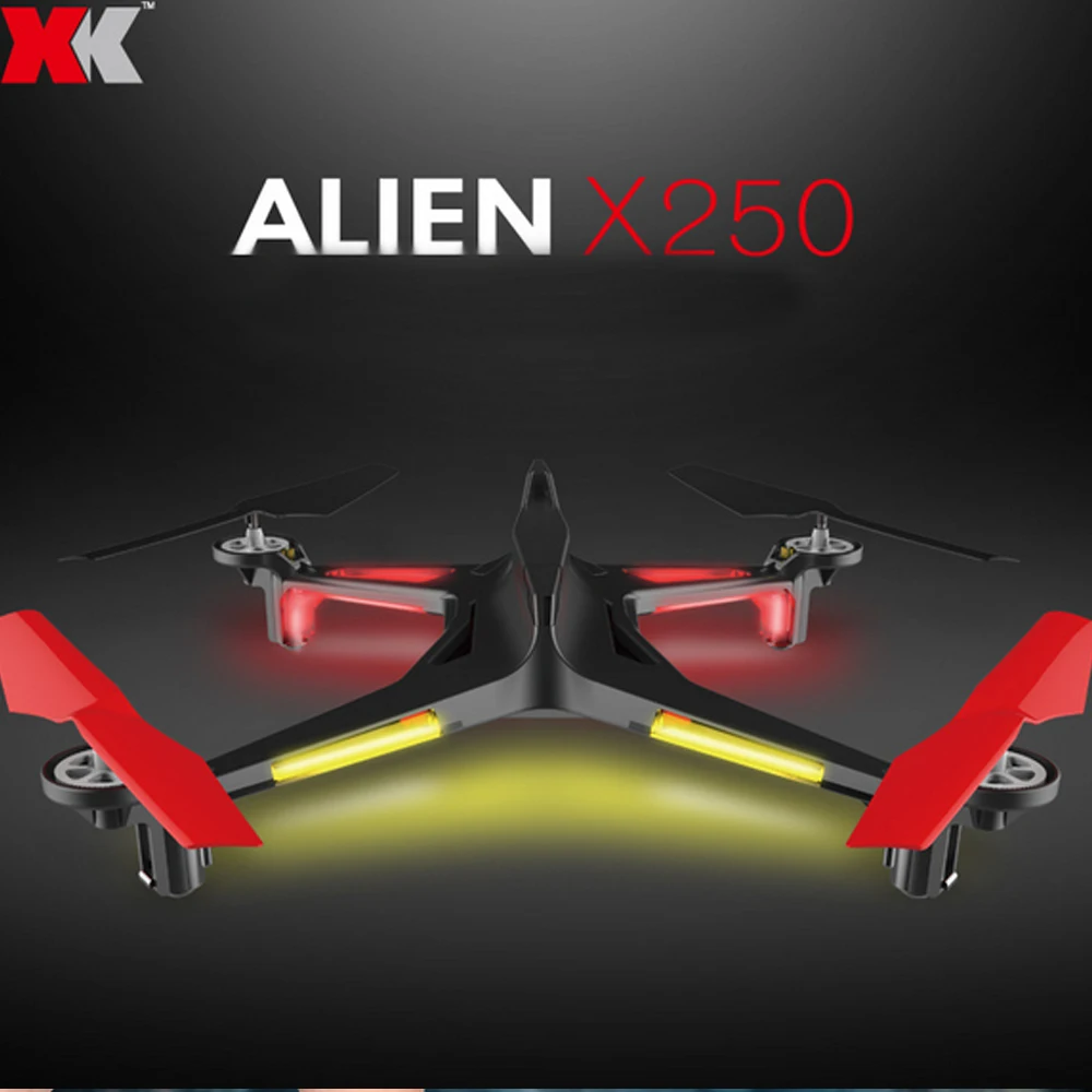XK Alien X250 2 4G 4CH 6-осевой гироскоп RC Безголовый Квадрокоптер с одной кнопкой возврата