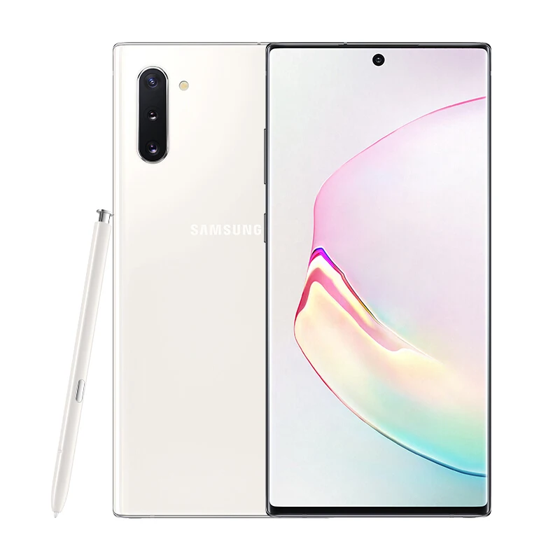 8G 256G White Samsung Galaxy Note 10 Android9.0 6," AMOLED Полный экран 2280*1080 8G 256G отпечаток пальца+ лицо ID 3500 мАч Восьмиядерный 4 камеры S ручка - Цвет: 8G 256G White
