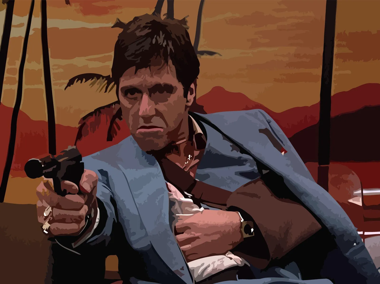 Scarface hair