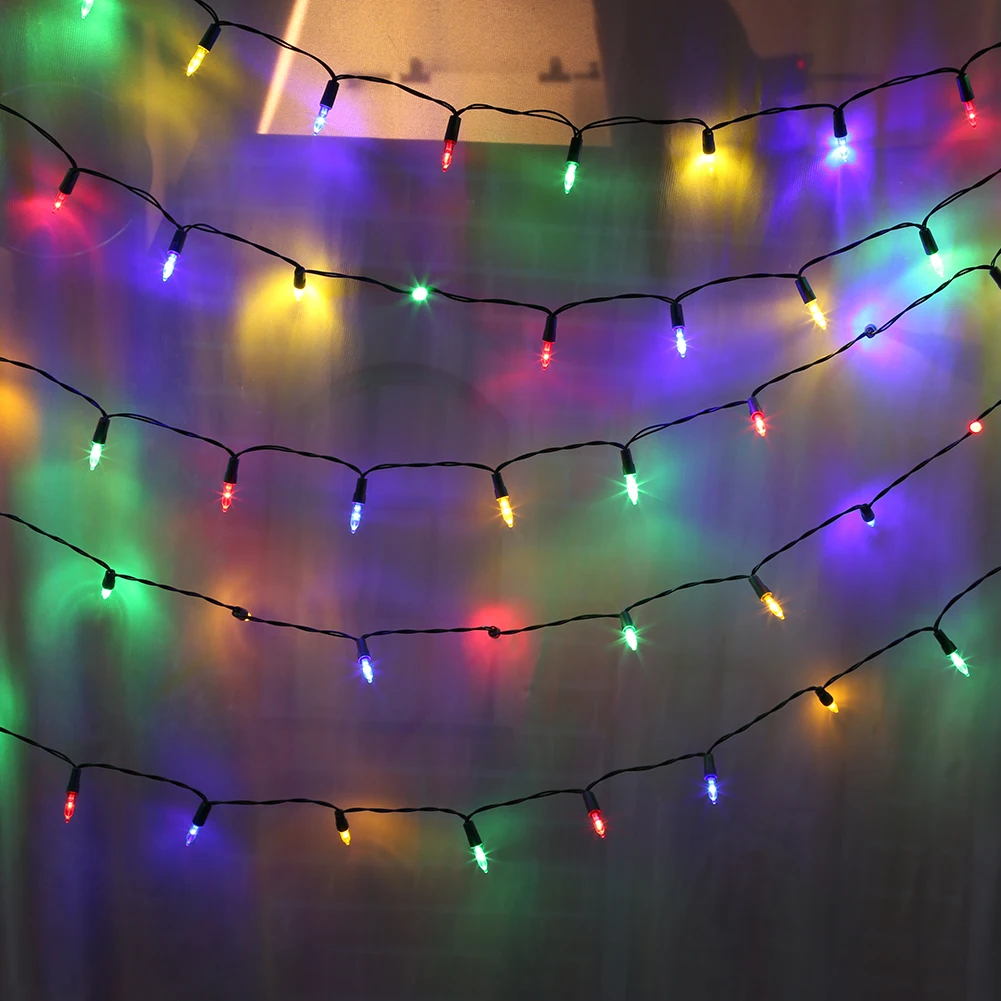 LED Fairy String Lights Waterproof Lighting Lamp Lanyard for Outdoor Party Wedding Christmas Trees Garden Decor