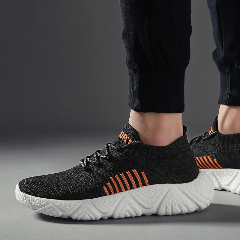 

Hot Sale Men's Sneakers 2020 Cozy Knit Sock Shoes For Men Light Breathable Casual Walking Shoes Man Sneaker Outdoor Training