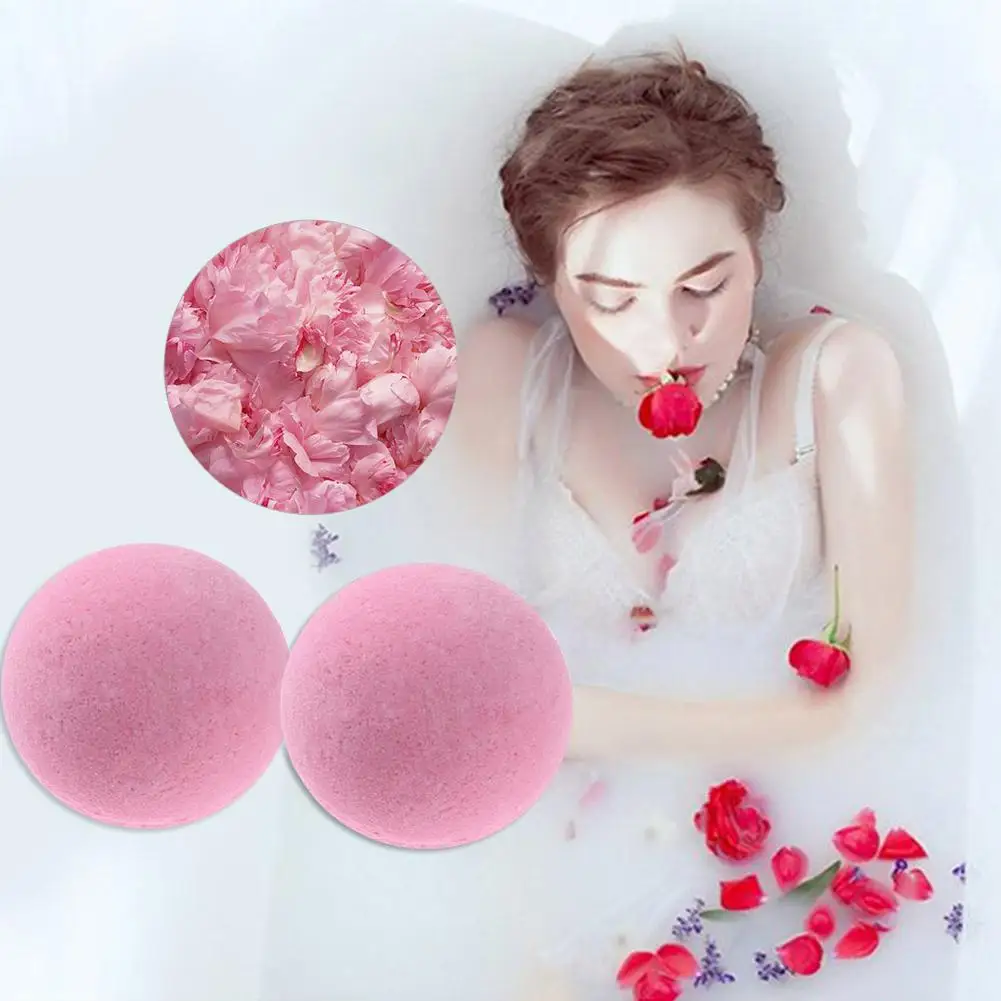 

1pc Bath Salt Ball Bubble Small Bath Bombs Body Stress Relief Exfoliating Moisturizing Fragrances Aromatherapy SPA Salt Ball