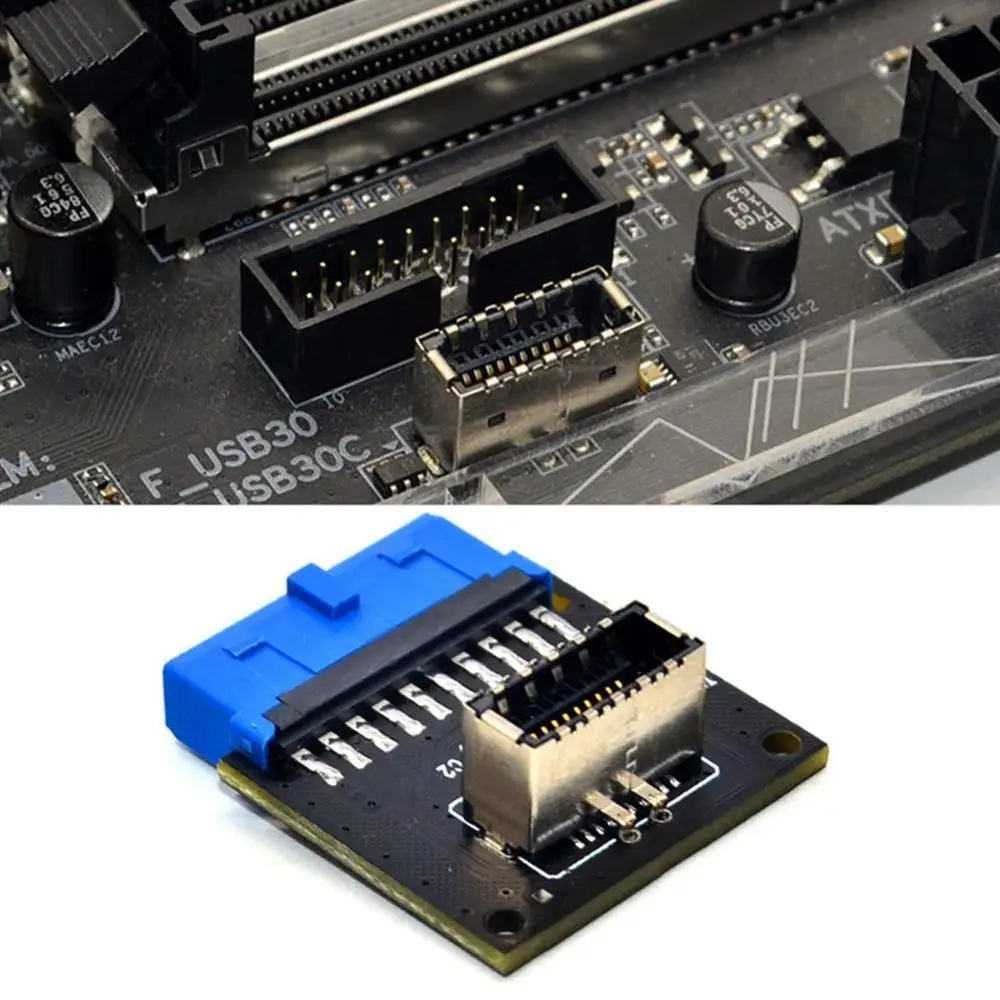 USB 3 1 Разъем передней панели к 0 20 контактный разъем адаптер для материнской платы