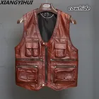 Жилет мужской, из натуральной кожи