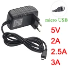 Адаптер питания Micro USB, 5 В, 3 А, 2 А, 100 А, 5 В, 240-в