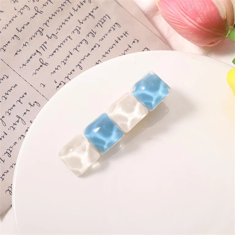 

Women Girls Fashion Korean Stlye Jelly Transparent Hair Clips Hairpins Headwear Flower Elegant Wave Hair Accessories Hairgrips