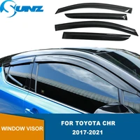 window visor for toyota chr izoa 2017 2018 2019 2020 2021 weathershield sun rain deflectors guards for toyota chr accessories