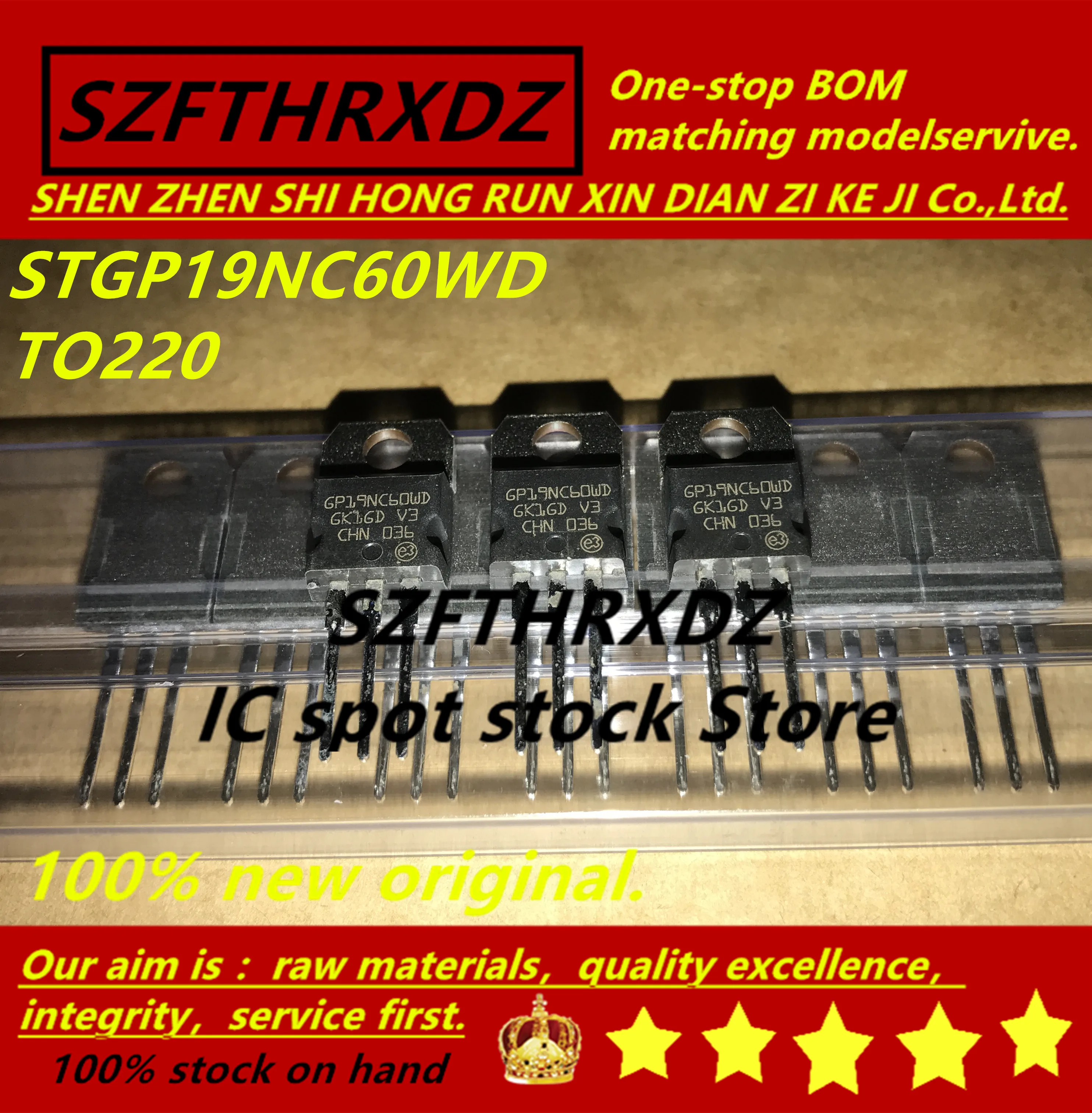 SZFTHRXDZ 100% Новый оригинальный (10 шт.) STGP19NC60WD GP19NC60WD TO220|Индукторы| |