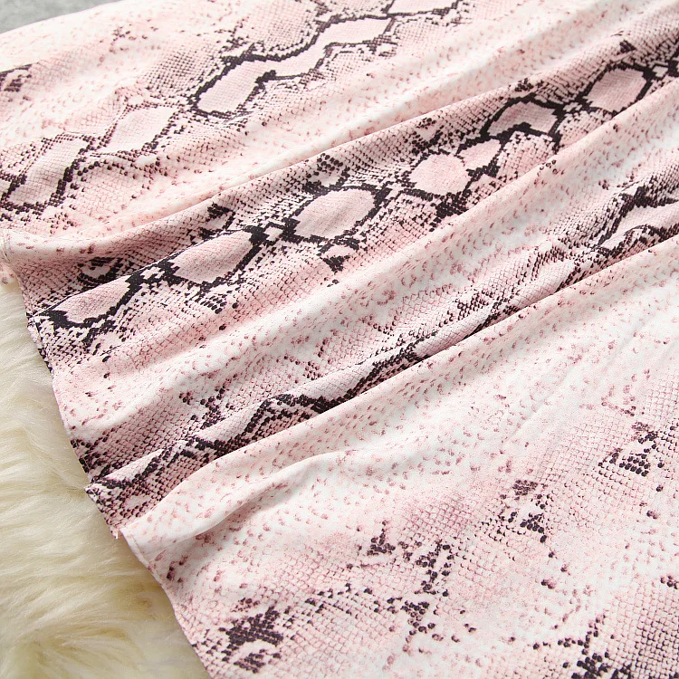 

High Quality Dress Spring Women's New Style Western-style Print Ruffled High-waisted Thin A-line Skirt Over-the-knee Dress