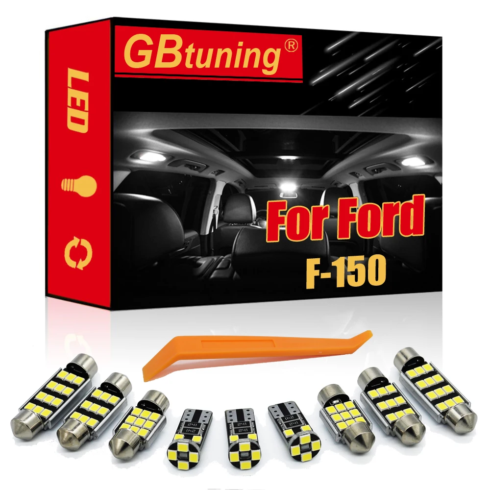 

Комплект светодиодных ламп для светильник освещения для Ford F-150 F150 F 150 1992-2020, автомобильная светодиодная лампа для чтения, купольная лампа дл...