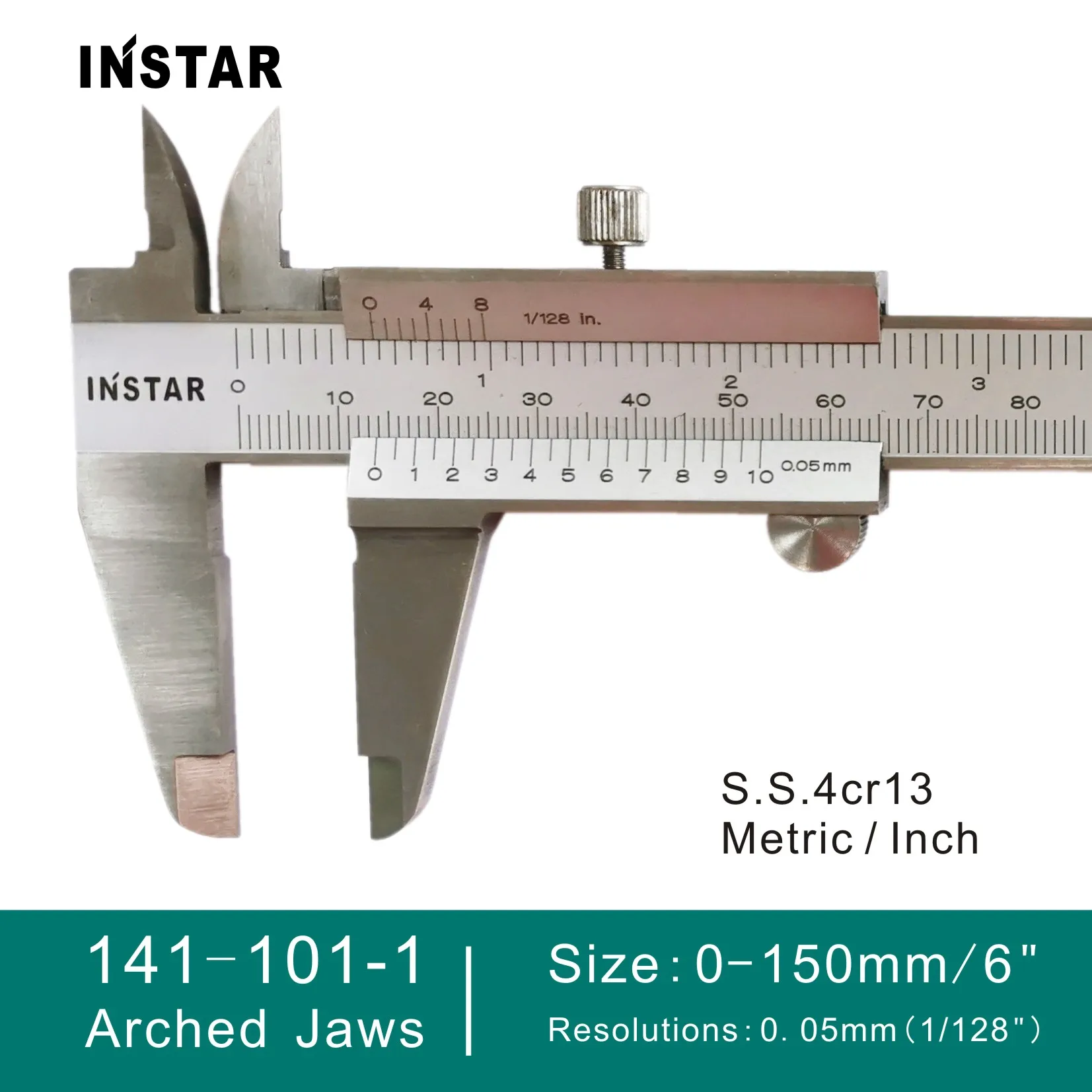

INSTAR Vernier Тип штангенциркуля, нержавеющая сталь, 150 мм/6 дюймов x 0,05 мм, 1/128 дюйма, стандарт DIN, 200 мм/8 дюймов, промышленное качество, 300 мм/12 дюймов