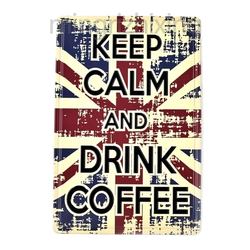 Винтажные металлические знаки Keep Calm Bar Shop домашний декор винтажные жестяные