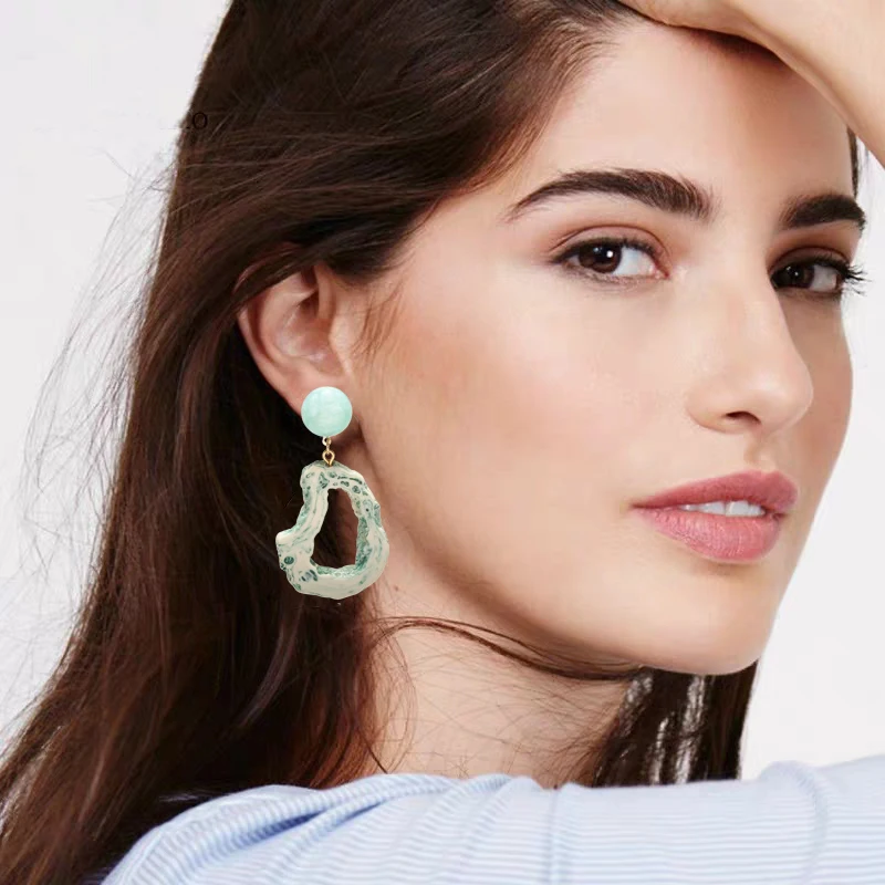 Модные ювелирные изделия женские большие серьги для женщин Акриловые корейский