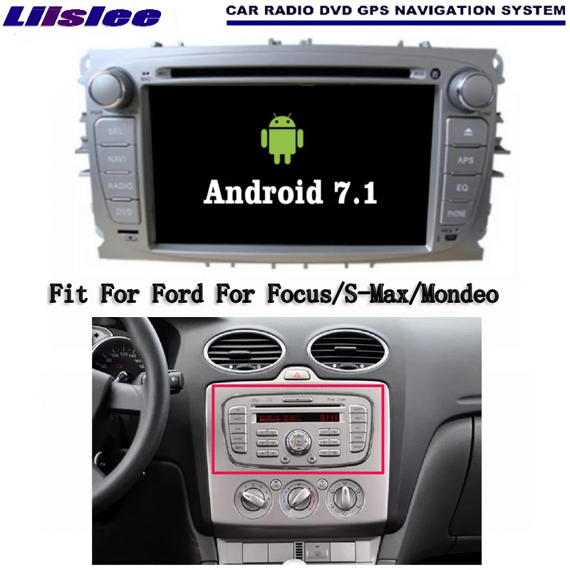 Liislee Android 7 1 2G RAM для Ford Focus / S Max автомобильное радио Аудио Видео Мультимедиа DVD