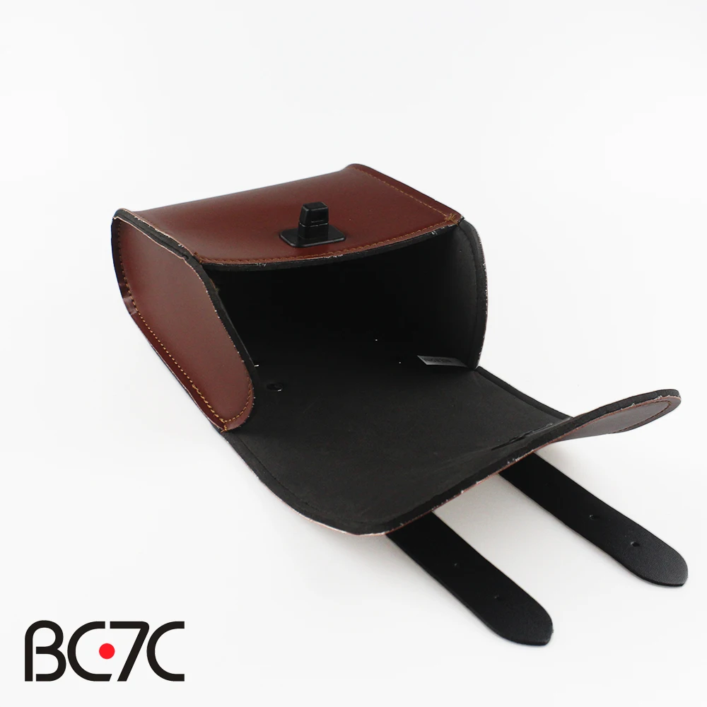 Универсальные черные мотоциклетные кожаные боковые сумки для инструментов