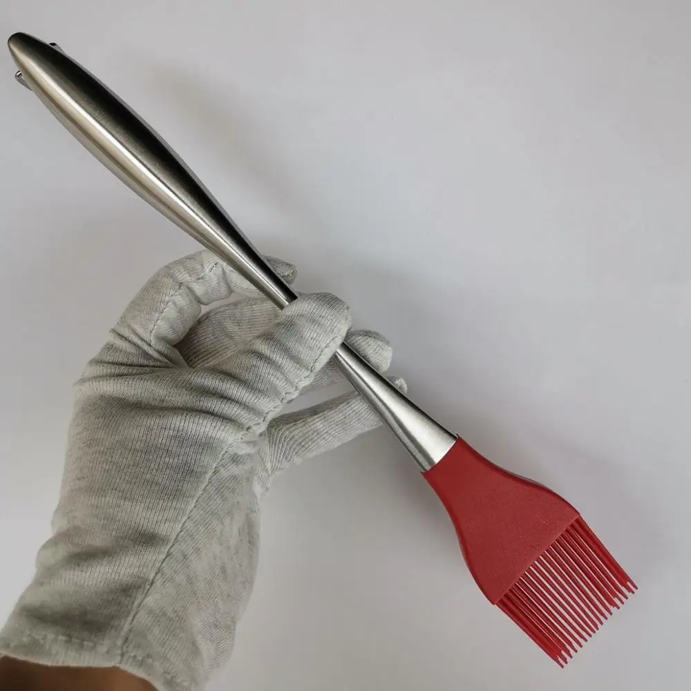 4 7 дюймовый силиконовый телефон с силиконовой щетиной ручка из нержавеющей стали