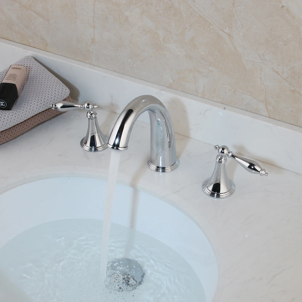 Мониte 5 шт. смеситель для ванны душевой набор из твердой латуни крепление на