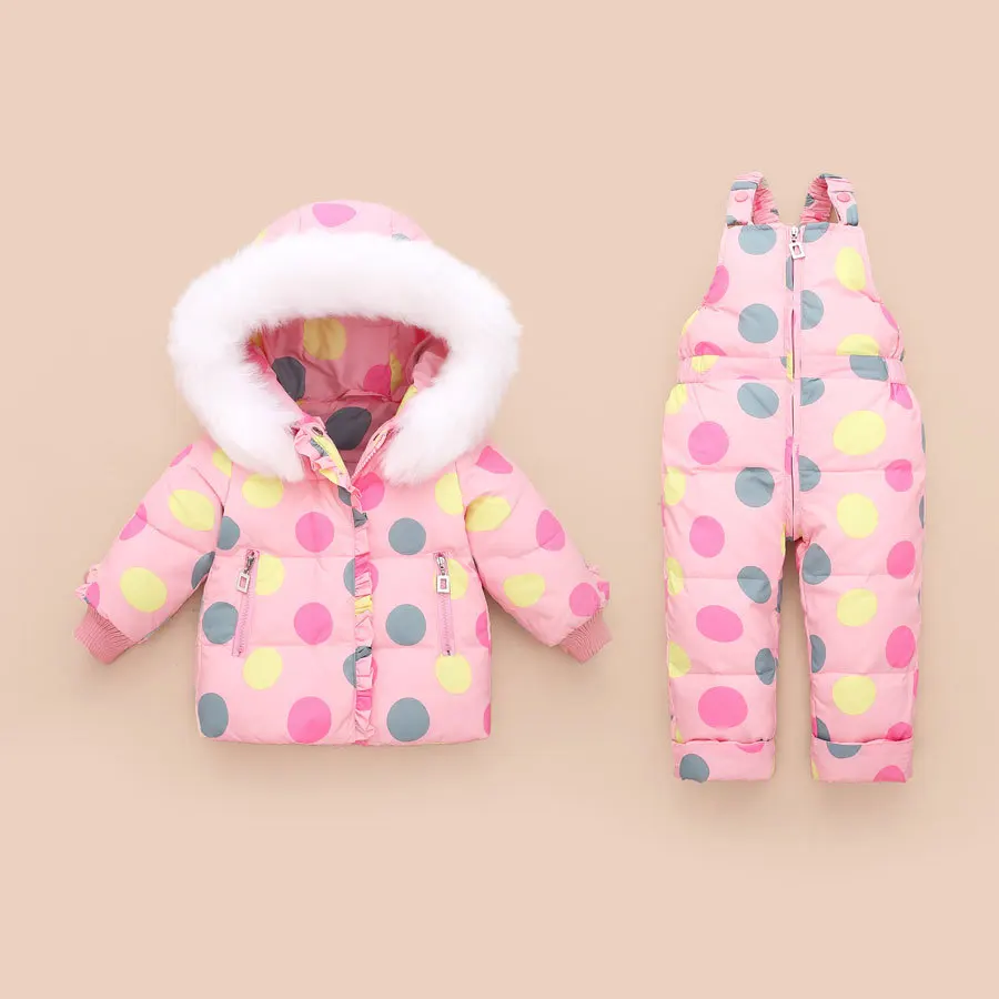  30 зимний стильный Зимний костюм для детей Детский комбинезон комплект одежды 80%