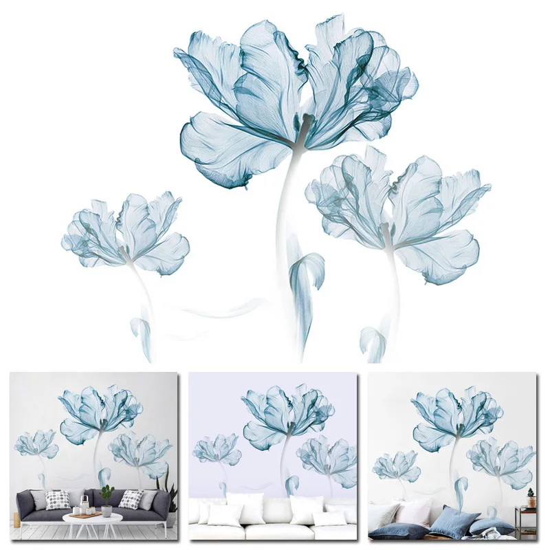 Обои бумажные наклейки Дисплей украшения гостиной спальни цветы печать