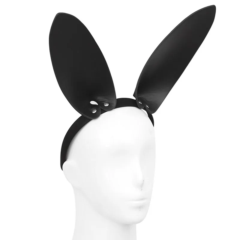 Серии пикантной кожаной обуви с кошка головной убор маска фетиш бдсм Косплэй