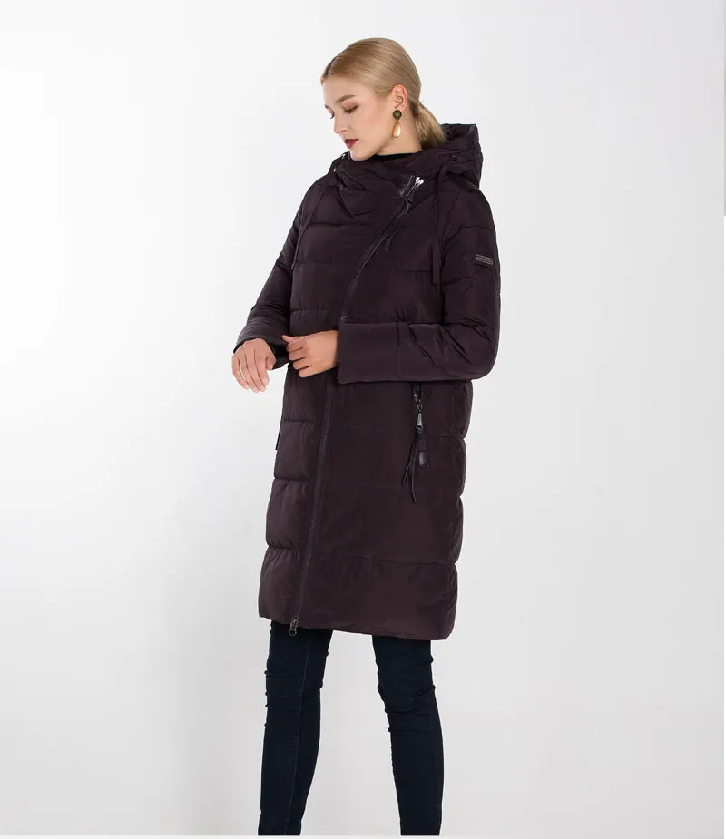 MODERN NEW SAGA Winter Long Coat Women Hooded Warm Long Jacket Women Winter Parka Ladies Coats Overcoat Woman Winter Coat