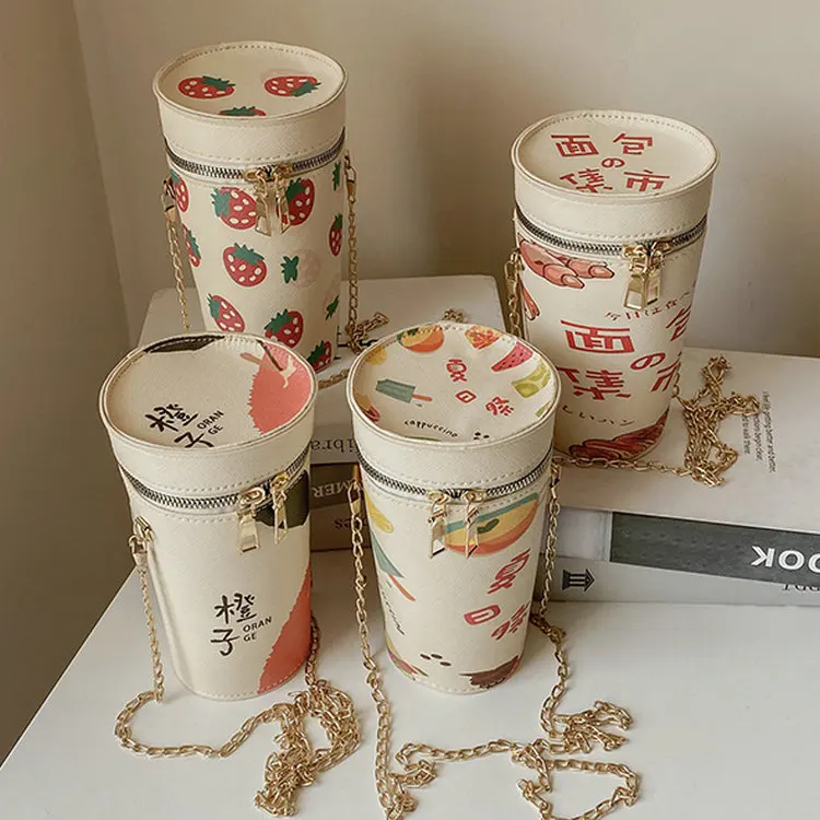 

Summer Milk Tea Bag For Women 2021 New Women 'S Shoulder Messenger Bag Drink All-Match And Cute Small Bag Funny