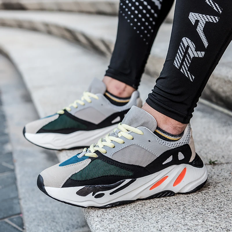 Мужская повседневная обувь Осенние удобные кроссовки на платформе Уличная